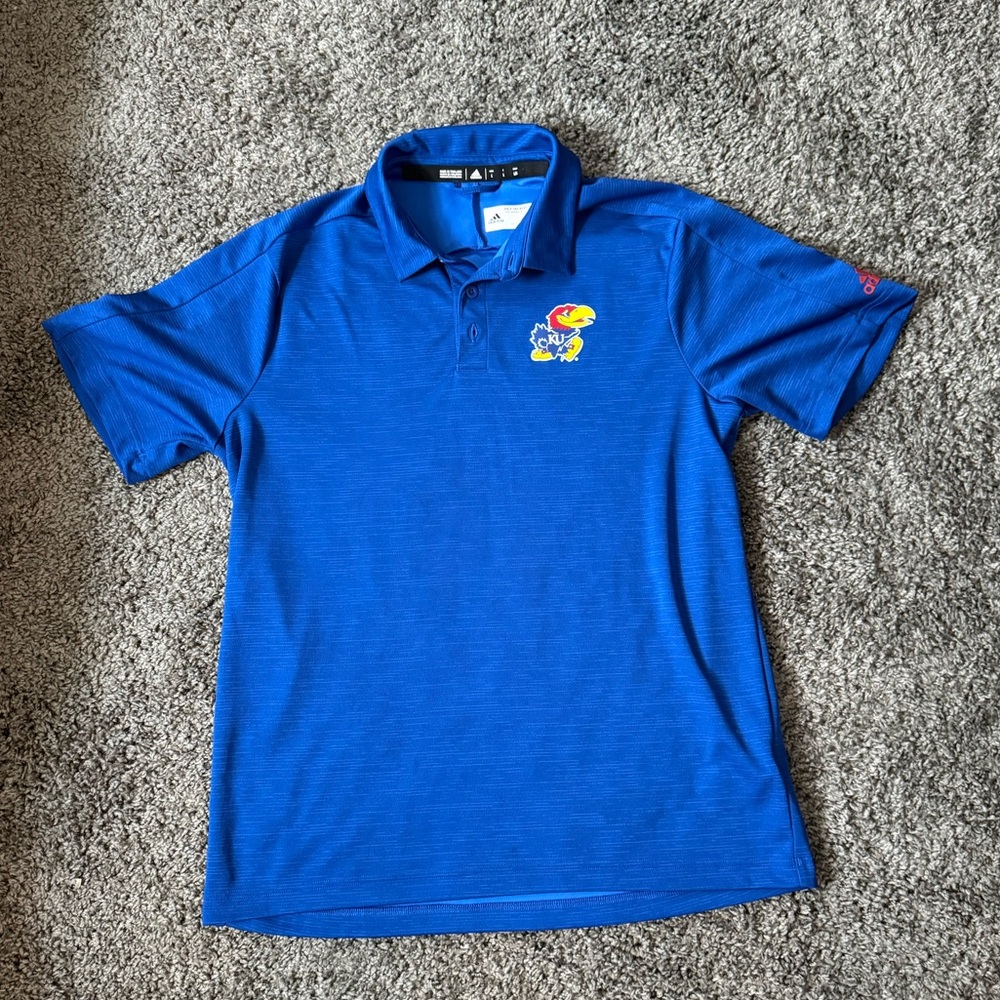 Kansas University Adidas Polo Shirt